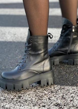 Шкіряні черевики демі.