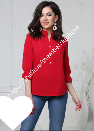 Жіноча блузка батал 42-44-46-48-50-525 фото