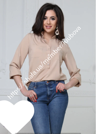Жіноча блузка батал 42-44-46-48-50-526 фото