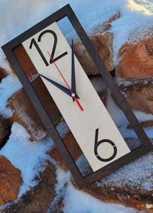 Настенные деревянные часы с бесшумным механизмом2 фото