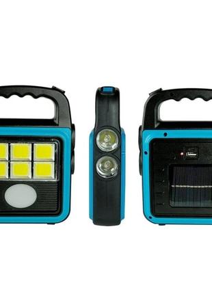 Ліхтар -лампа акумуляторний з сонячною панеллю та power bank hs-8020d
