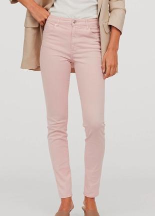 Джинсы h&m розовые