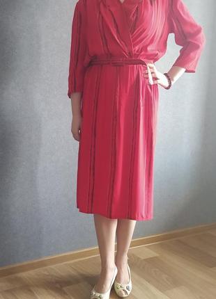 Сукня червоне смужка 100% віскоза uk