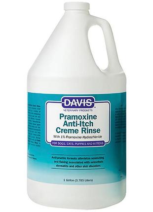 Кондиціонер проти свербіння davis pramoxine anti-itch creme rinse з 1% прамоксин гідроxлоридом для собак і котів 3.8 л