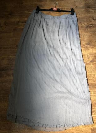 Батал! большой размер! длинная шелковая юбка в пол макси, натуральный шелк7 фото