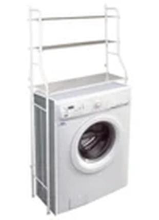 Напольна стойка органайзер над пральною машинкою /етажерка для ванної кімнати 3 полиці1 фото