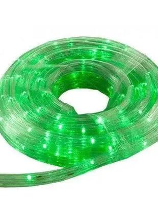 Вулична світлодіодна гірлянда led xmas rope light 10 м зелена