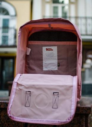 Рюкзак fjallraven kanken купить фьялравен канкен розовый с синими ручками2 фото
