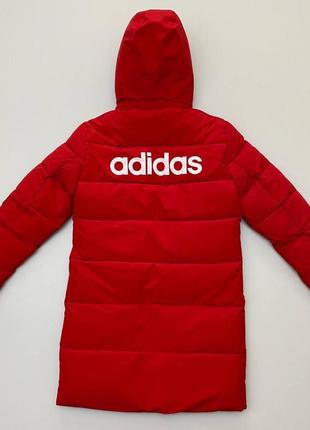 №1 куртка adidas зима червона2 фото