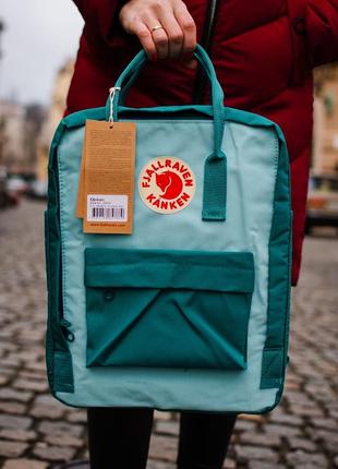 Рюкзак fjallraven kanken купить фьялравен канкен бирюзовый зеленый5 фото