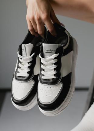 Женские черно-белые кроссовки 🖤🤍2 фото