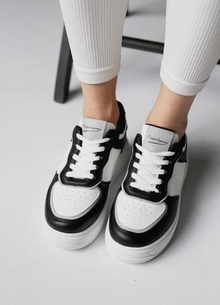 Женские черно-белые кроссовки 🖤🤍4 фото