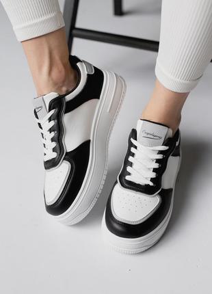 Женские черно-белые кроссовки 🖤🤍3 фото
