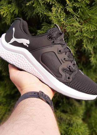 Чоловічі кросівки puma hybrid racer чорні на білій знижка sale | smb