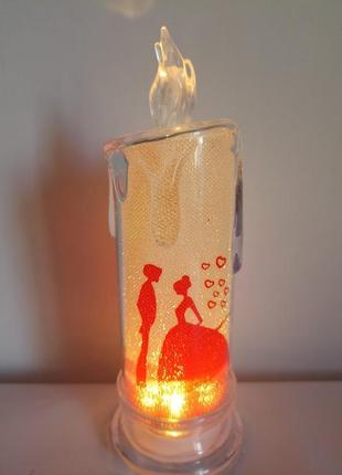 Украшение на день святого валентина ,ночник, светодиодная бездымная электронная свеча