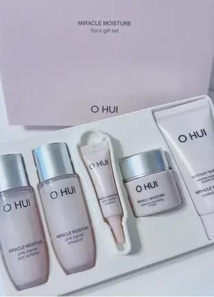 O hui miracle moisture special gift set набор увлажняющих миниатюр 5 средств