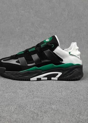 Мужские кроссовки adidas niteball черные с зеленым скидкость sale &lt;unk&gt; smb5 фото