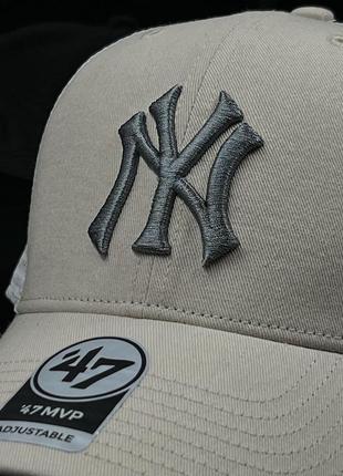 Оригинальная молочная кепка с сеткой 47 brand mlb new york yankees2 фото