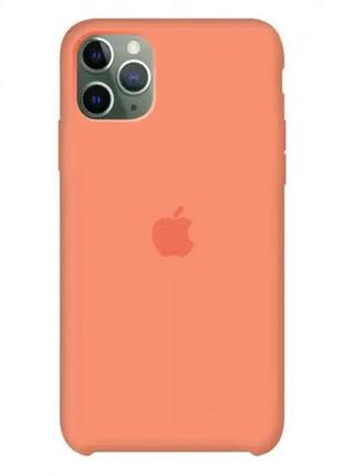 Чохол silicone case для iphone 11 pro peach (силіконовий чохол персиковий силікон кейс айфон 11 про)