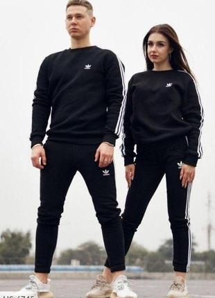 Чоловічий весняний спортивний костюм adidas зі світшотом розміри s-xxl