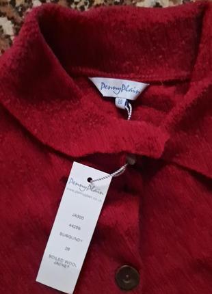 Брендова фірмова англійська жіноча тепла шерстяна вовняна кофта-кардіган піджак penny plain,оригінал,нова з бірками,великий розмір 4-6xl.7 фото