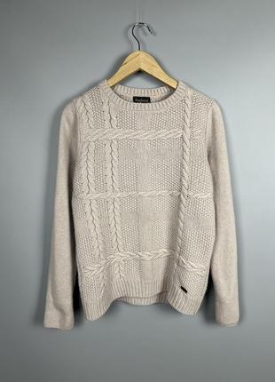 Barbour etal crew жіночий вовняний светр в косу polo ralph lauren burberry