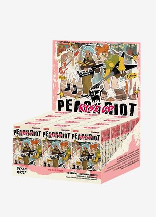 Оригинальная коллекционная фигурка от pop mart серия peach riot rise up series figures8 фото