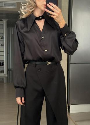 Блузка стильная шелковая5 фото