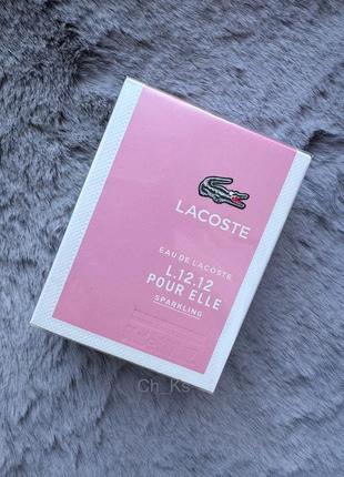 Мини парфюм lacoste l.12.12 pour elle sparkling в подарочной упаковке 90 мл2 фото