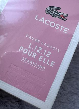 Мини парфюм lacoste l.12.12 pour elle sparkling в подарочной упаковке 90 мл3 фото