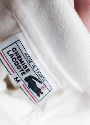 Базовое стильное футболка поло фирменное белого цвета lacoste оригинал3 фото