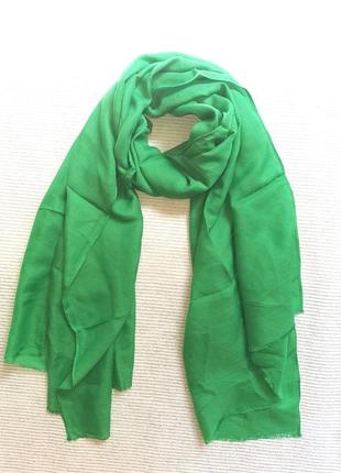Легкий яркий зеленый шарф, снуд индия