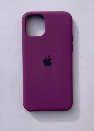 Чохол silicone case для iphone 11 purple (силіконовий чохол фіолетовий силікон кейс на айфон 11) full