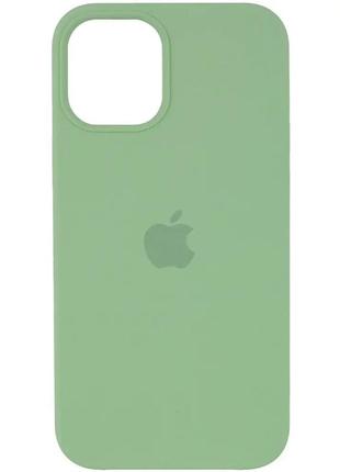 Чохол full silicone case для iphone 12 / 12 pro mint (силіконовий чохол силікон кейс айфон 12 про)