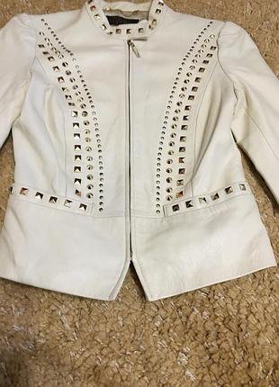 Кожаный жакет пиджак куртка love republic в стиле valentino rockstud michael kors