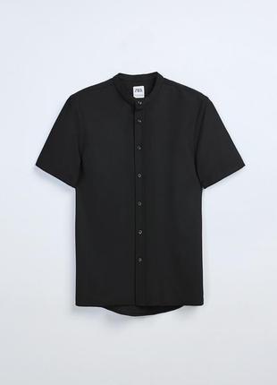 Модная рубашка с короткими рукавами zara the melange shirt bi - stretch с биркой made in turkey3 фото