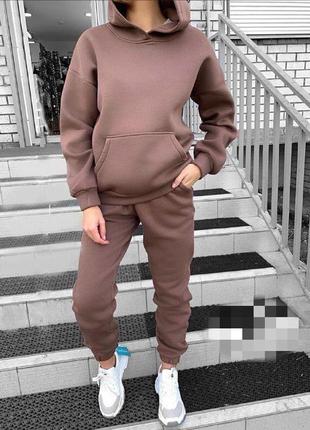 Фліс-20 кольорів❗теплий костюм оверсайз на флісі