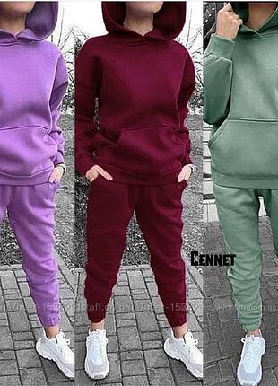 Фліс-20 кольорів❗теплий костюм оверсайз на флісі