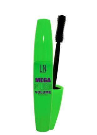 Туш для вій від ln 10ml mega plush volume mascara