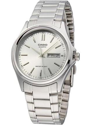 Мужские часы casio mtp-1239d-7a, серебрянный цвет