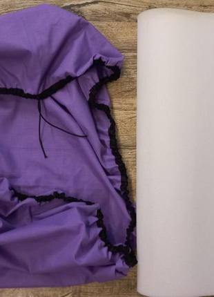 Чехол на гладильную доску (130×50) фиолетовый premium 100% хлопок2 фото