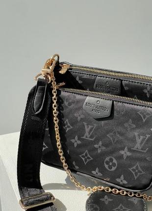 Женская сумка louis vuitton pochete multi black6 фото