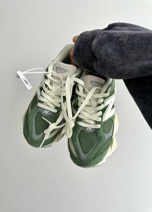 Кроссовки new balance 9060 green beige2 фото