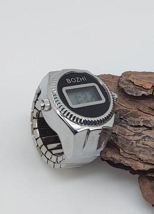 Часы-кольцо на палец с электронные (цвет-серебро) арт. 045782 фото