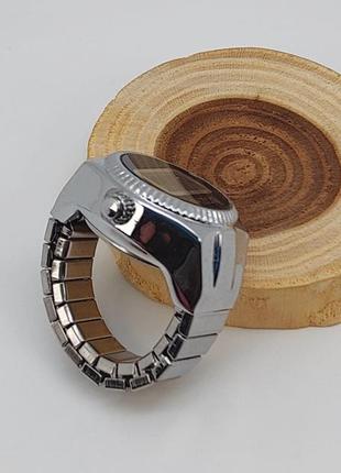 Часы-кольцо на палец с электронные (цвет-серебро) арт. 045783 фото