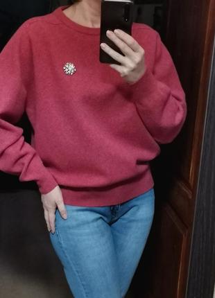 Шерстяной ирландский свитер шерсть винтаж ирландия kerry classics ireland pure wool sweater