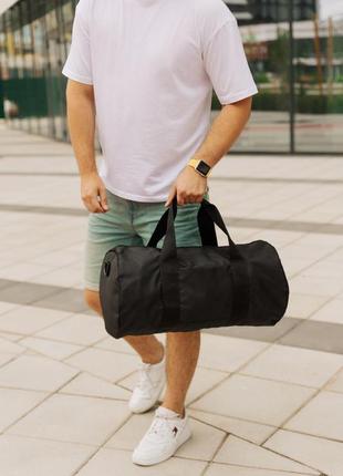 Сумка спортивна дорожня ua через плече чоловіча чорна, сумка для спорт залу2 фото