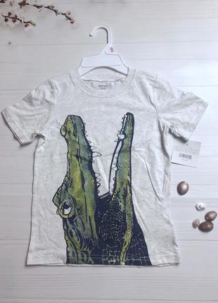 Крутая футболка с аллигатором крокодилом 🐊 мальчишку 110-116 см 5-6 лет carter's