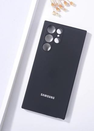 Чехол-бампер silicone cover с микрофиброй для galaxy s22 ultra (sm-s908b)