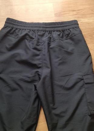 Классные черные брюки карго с карманами tessentials р. l, замеры на фото!10 фото
